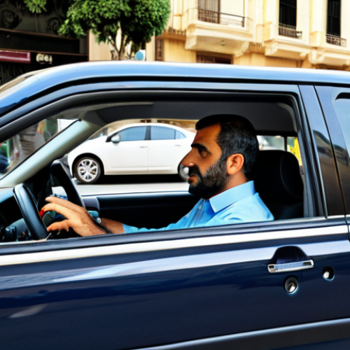 **

"A fully clothed driver carefully navigating the streets of Beirut, Lebanon, professional attire, safe for work, appropriate content, perfect anatomy, correct proportions, natural pose, daytime, moderate traffic, city background, well-formed hands, proper finger count, natural body proportions, professional, modest, family-friendly."

**