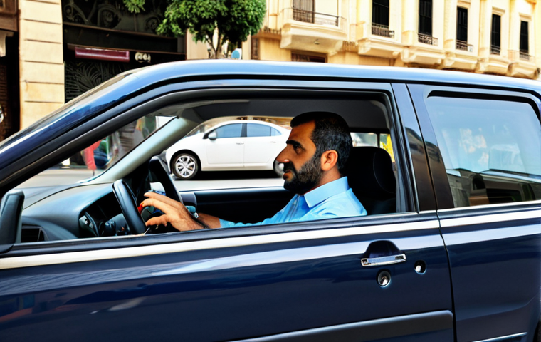 **

"A fully clothed driver carefully navigating the streets of Beirut, Lebanon, professional attire, safe for work, appropriate content, perfect anatomy, correct proportions, natural pose, daytime, moderate traffic, city background, well-formed hands, proper finger count, natural body proportions, professional, modest, family-friendly."

**