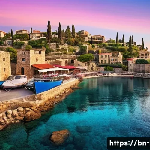 Home 18 레바논의 인스타그램 핫스팟 - **Ancient Byblos at Sunset:**
A wide-angle, breathtaking view of the ancient city of Byblos, Leb...